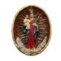 Preview: Wachsmedaillion, Madonna mit Kind, Wachsornament, Wachsbild, Madonna, Zubehör & Material für Klosterarbeiten