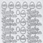 Preview: Konturensticker "Frohe Ostern", Stickerbogen Ostern, Klebe Sticker, Konturen–Sticker, Ziersticker, Klebesticker, Foliensticker, Aufkleber, Bastelzubehör