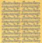 Preview: Konturensticker Schriftzug "Gutschein" Farbe gold, 1 Blatt