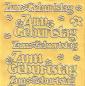 Preview: Konturensticker "Zum Geburtstag" Bastelsticker Schriftzug, Stickerbogen Schriftzug, Bastelsticker, Klebe Sticker, Konturen–Sticker, Ziersticker, Klebesticker, Foliensticker, Aufkleber, Bastelzubehör