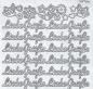 Preview: Konturensticker Schriftzug, Bastelsticker Schriftzug, Stickerbogen Schriftzug, Bastelsticker, Klebe Sticker, Konturen–Sticker, Ziersticker, Klebesticker, Foliensticker, Aufkleber, Bastelzubehör