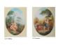 Preview: Seidenbild lose, Seidenbild "4 Jahreszeiten", Seidenbild, Seidenbild oval bombiert, Klosterarbeiten Zubehör, Vintage Seidenbilder Barock Motive, Seidenbild bedruckt, Seidenstoff bedruckt, Deko-Seidenbild, Bastelartikel, Handarbeiten