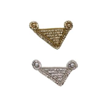 Applikation Ornament, Perlen, Borte, Applikation, Nähzubehör, Hochzeit, Bastelartikel