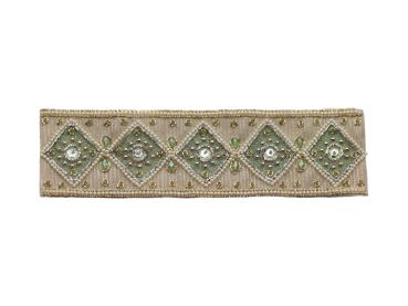 Applikation, Ornament, Perlen, Borte, Applikation, Nähzubehör, Hochzeit, Bastelartikel