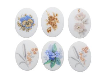 Cabochon, Oval, Biedermeier, Motivcabochon, Gemme, Kamee, Bastelartikel, Mode Schmuckherstellung