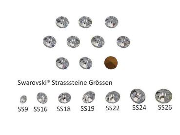 Strasssteine, Swarovski® Kristall, Chaton, Glassteine, Strass-Steine, Schmucksteine, Bastelsteine