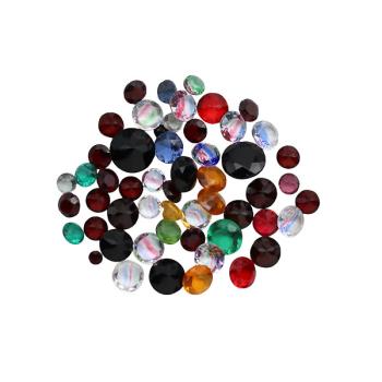 Strasssteine Mix, Glassteine bunt, Schmucksteine, Deko Glas Steine, Bastelsteine