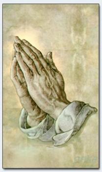 Heiligenbildchen Betende Hände