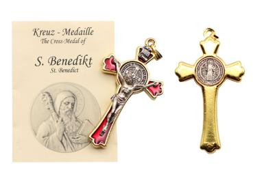 Preview: Benediktur Kreuz, christliches Symbol, Devotionalien, Bastelartikel