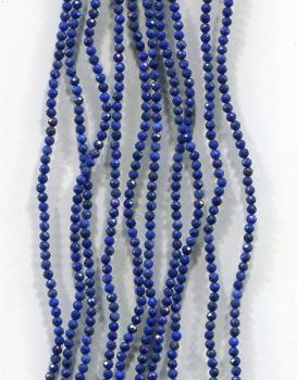 Lapislazuli Perlen geschliffen, blau, Ø2mm, 0,7 g