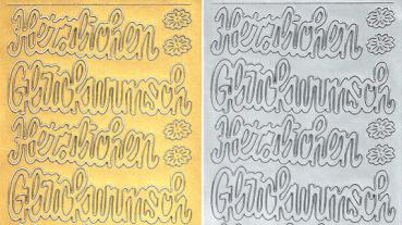 Konturensticker Schriftzug, Bastelsticker Schriftzug, Stickerbogen Schriftzug, Bastelsticker, Klebe Sticker, Konturen–Sticker, Ziersticker, Klebesticker, Foliensticker, Aufkleber, Bastelzubehör