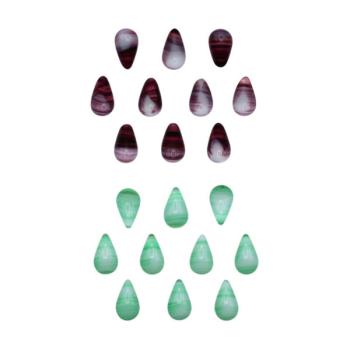 Muggelstein, Glas-Nugget, Deko Schmuckstein, Cabochons "Tropfen", Cabochonsteine, Cabochon Steine, Glas Cabochon, Tropfen Cabochon, tropfenförmige Cabochons, Muggelsteine, Glasdekosteine, Bastelsteine, Bastelzubehör