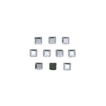 Strasssteine, Quadratisch, Strasssteine-Hotfix, Accessoires Textilien, Glas-Strasssteine, Bastelsteine, Glitzersteine, Ziersteine, Glassteine, Dekosteine, Bastelzubehör
