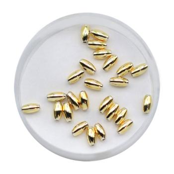 Metallicperlen, Oliven, Bastelmaterial