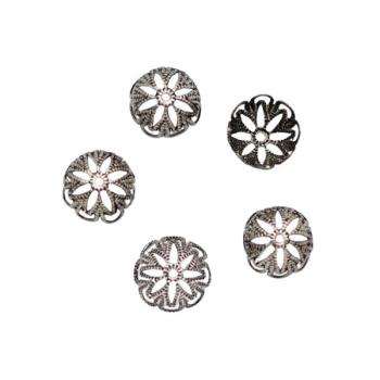 Perlkappen, Endkappen, Schmuckkappen, Perlenkappen, Perlenkappel, Zierkappeln, Perlen-Zubehoer, Bastelartikel