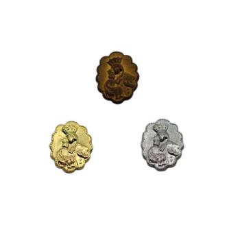 Metallzierteil,  Metallornament, Metall Ornament, Metall Zierteil, Besatzteil, Deko Metallornament, Bastelmaterial