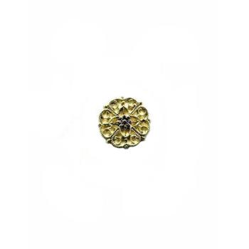Metallzierteil Rosette, Metallornament, Metallzierteil, Metallrelief