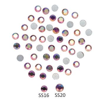 Strasssteine, Strass-Steine, Hot Fix, zartrosa/irisierend, Glitzersteine, Schmucksteine, Bastelsteine