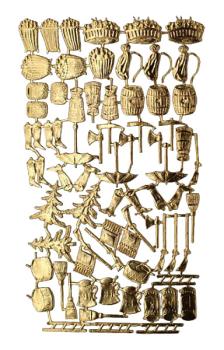 Dresdner Ornamente, Dresdner Pappe, Prägeartikel