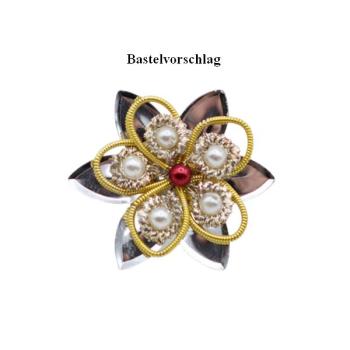 Preview: Blumenpailletten, Pailletten, Pailletten-Blumen, Kunststoff Pailletten Verzierung, Dekoration, Streuteile, Bastelartikel