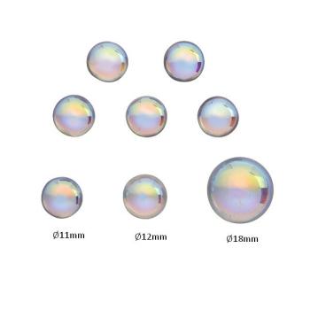 Muggelsteine Rund, Cabochon, Glasnuggets, Glassteine, Cabochons, Glas Dekosteine, Bastelsteine, Bastelzubehör