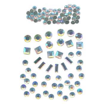 Strasssteine Set, Glassteine, Schmucksteine, Glitzersteine, Bastelsteine, Bastelmaterial