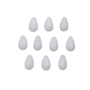 Bastelperlen Tropfen weiss