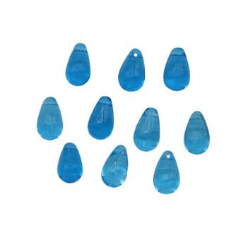 Perlen Tropfen blau, Glasperlen