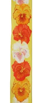 Dekoband, Zierband Blumenmotiv, Band, Dekoband, Schleifenband
