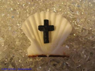 kleine Kreuz, Wachsmotiv, Wachsmedaillon, Wachornament, Material & Zubehör für Klosterarbeiten