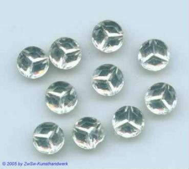 Strasssteine Rund, Ziersteine zum Aufkleben, Glassteine, Glitzersteine, Schmucksteine, Bastelsteine