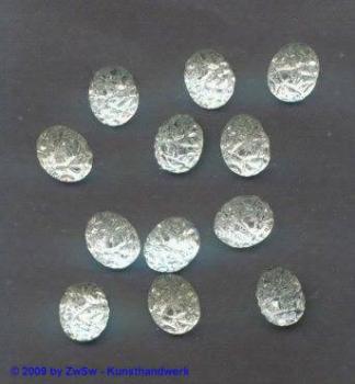 Strassstein Oval mit Prägung, Glassteine, Schmucksteine, Glitzersteine, Bastelsteine