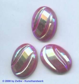 Strassstein Oval mit Prägung, Glassteine, Schmucksteine, Glitzersteine, Bastelsteine