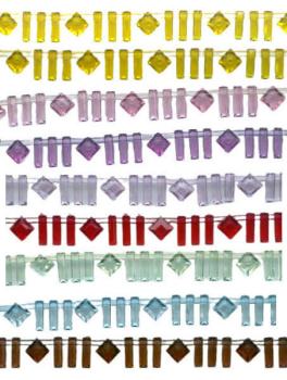Fransenborte, Perlen Fransen, Perlenborten Zierband, Perlenband, Acrylperlen Borte, Accessoires für Tanzkleider, Bauchtanz Kostüme, Bastelartikel Schmuckherstellung, Nähartikel, Dekoration