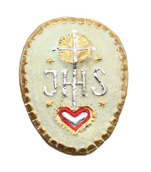 Wachsornament, IHS Wachsmodel, Wachsmedaillon, Zubehör Klosterarbeiten