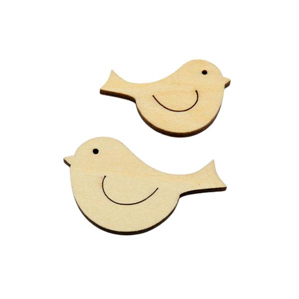 Mini Deko Vogel, Streuartikel, Mini Deko Vogel natur, Sperrholz Deko Ornament, Holz Vogle Deko, Bastelmaterial, Bastelzubehör