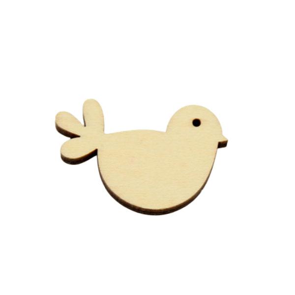 Mini Deko Vogel natur, Sperrholz Deko Ornament, Holz Vogle Deko, Bastelmaterial, Bastelzubehör
