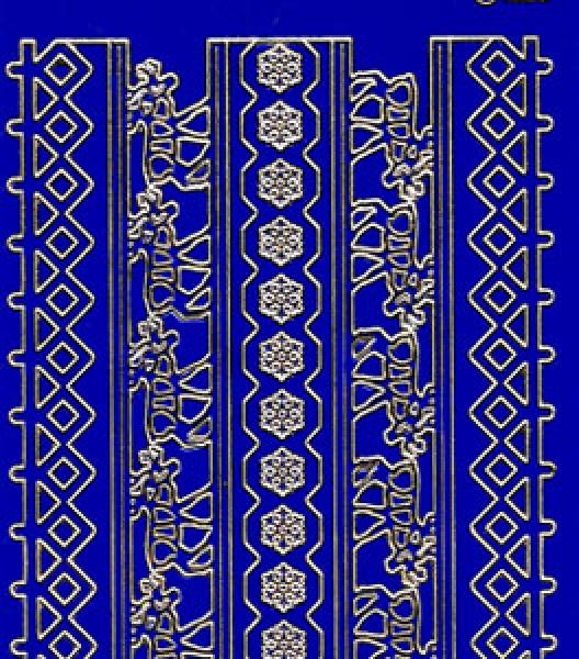 Konturensticker Bordüren, Stickerbogen Eckeelemente, Klebe Sticker, Konturen–Sticker, Ziersticker, Klebesticker, Foliensticker, Aufkleber, Bastelzubehör