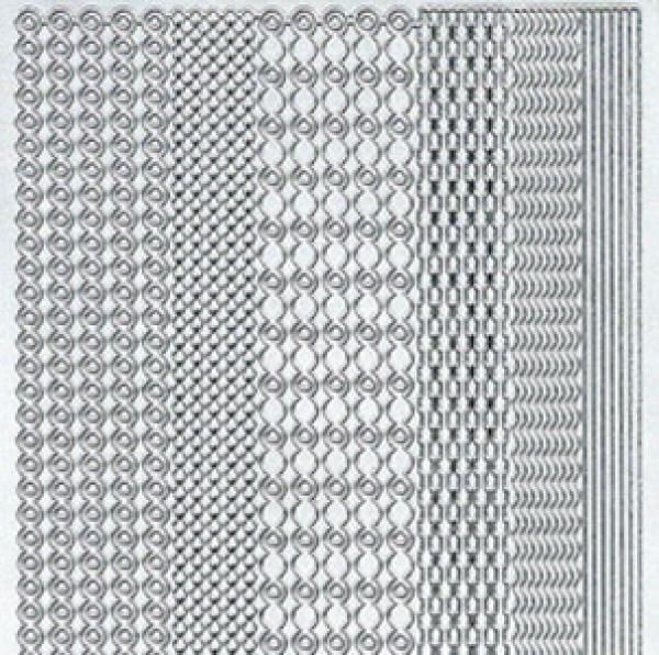 Konturensticker Bordüren, Stickerbogen Eckeelemente, Klebe Sticker, Konturen–Sticker, Ziersticker, Klebesticker, Foliensticker, Aufkleber, Bastelzubehör