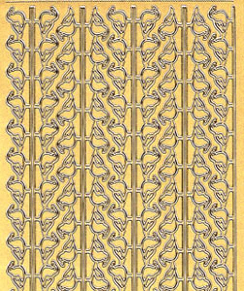 Konturensticker Bordüren, Stickerbogen Eckeelemente, Klebe Sticker, Konturen–Sticker, Ziersticker, Klebesticker, Foliensticker, Aufkleber, Bastelzubehör