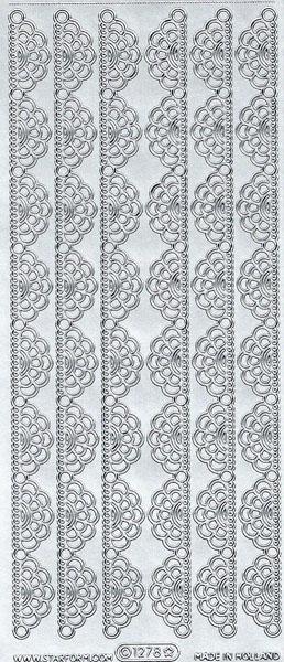 Konturensticker Bogen-Borten, Bordüren, Stickerbogen Eckelemente, Klebe Sticker, Konturen–Sticker, Ziersticker, Klebesticker, Foliensticker, Aufkleber, Bastelzubehör