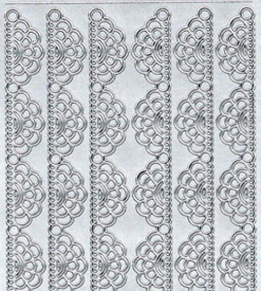 Konturensticker Bordüren, Stickerbogen Eckeelemente, Klebe Sticker, Konturen–Sticker, Ziersticker, Klebesticker, Foliensticker, Aufkleber, Bastelzubehör