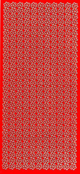 Konturensticker Blumen-Bordüren, Stickerbogen Eckelemente, Klebe Sticker, Konturen–Sticker, Ziersticker, Klebesticker, Foliensticker, Aufkleber, Bastelzubehör