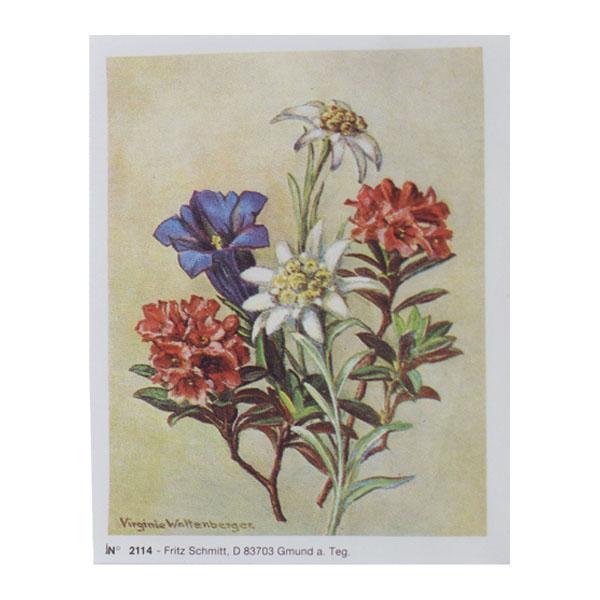 Seidenbild Blumen, Seidenbild, Klosterarbeiten Zubehör, Deko, Bastelmaterial