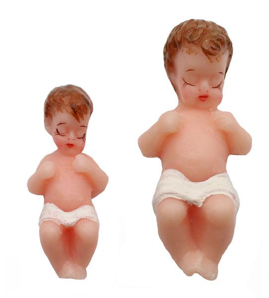 Jesuskind, Wachsfigur, Jesulein bemalt, Klosterarbeiten, Krippen Zubehör