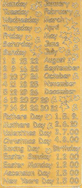 Konturensticker „Kalenderzahlen“  Ziersticker, Bastelsticker, Reliefsticker, Konturstickerbogen, Klebesticker, Motivsticker, Kontursticker, Bastelzubehör, Sticker Aufklebern, Spruchband, Etikett