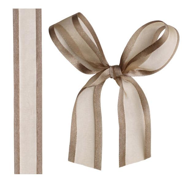 Organzaband, Stoffband, Satin Rand Band, Schleifenband, Dekoband, Geschenkband, Floristik Umwickel Band, Hochzeit Band, Bastelband