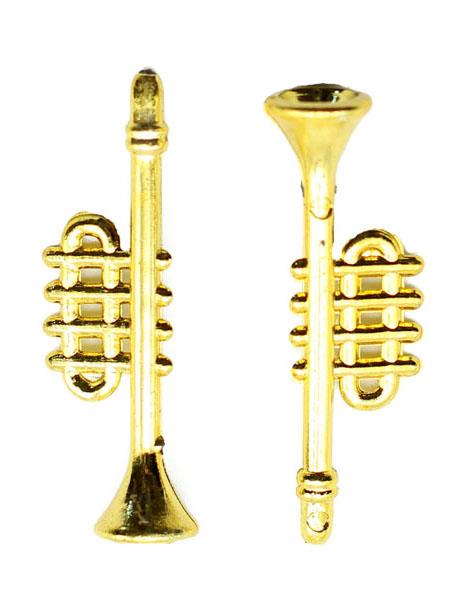 Mini Deko Trompete, Deko Instrument, Blasinstrument, Baumbehang, Weihnachten, Baumbehang, Miniatur Trompete