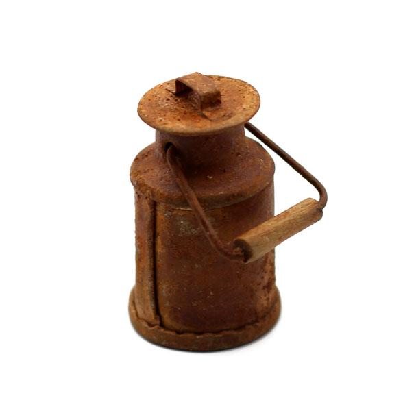 Miniatur – Milchkanne - Puppenstuben-Zubehör - Zubehör, Ausstattung und Dekoelemente- Miniatur - Maßstab 1:12 - für Krippen - Puppenhaus Puppenküche - Wichteltür - Mini-Garten - Miniatur Dekoration – Bastelartikel - Miniatur Deko - Miniaturen Bastelzubehö