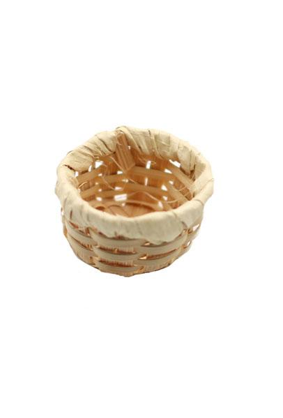 Miniatur Deko Flechtkorb, Mini Füllkorb, Mini Korb, Deko Bastkorb, Korbware, Miniatur Küchenutensilien, Puppenstuben-Zubehör, Miniaturzubehör, Miniaturhäuser, Wichteltür, Puppenstuben, Krippenzubehör, Miniatur Deko, Osterdeko, Bastelartikel, Puppenhaus De